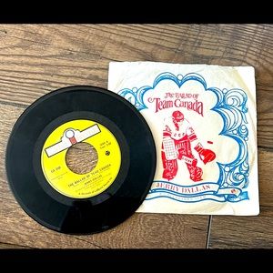 1972 The Ballad of Team Canada 🇨🇦 - 7” Vinyl 45 - by Jerry Dallas